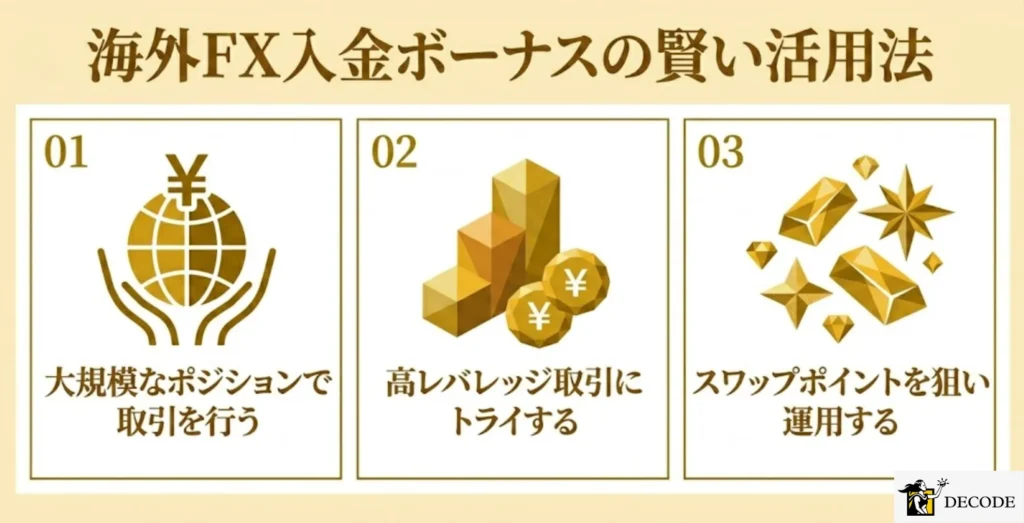 海外FX入金ボーナスを最大限活かすトレード活用術