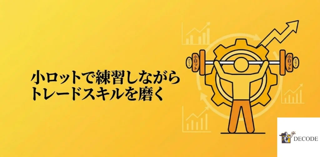 小ロットで練習しながらトレードスキルを磨く