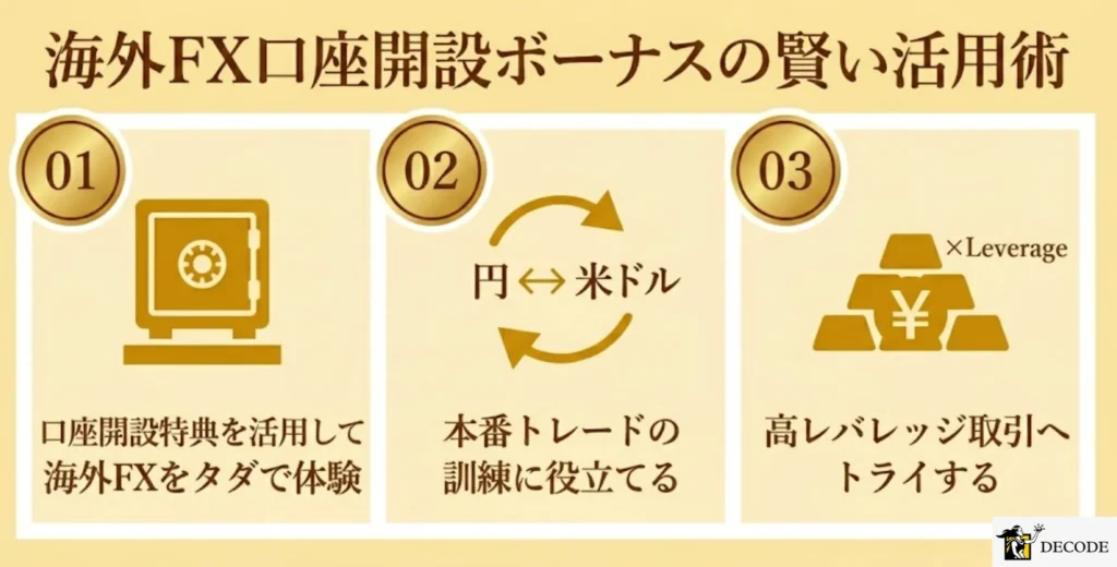 口座開設ボーナスを活かすトレード戦略