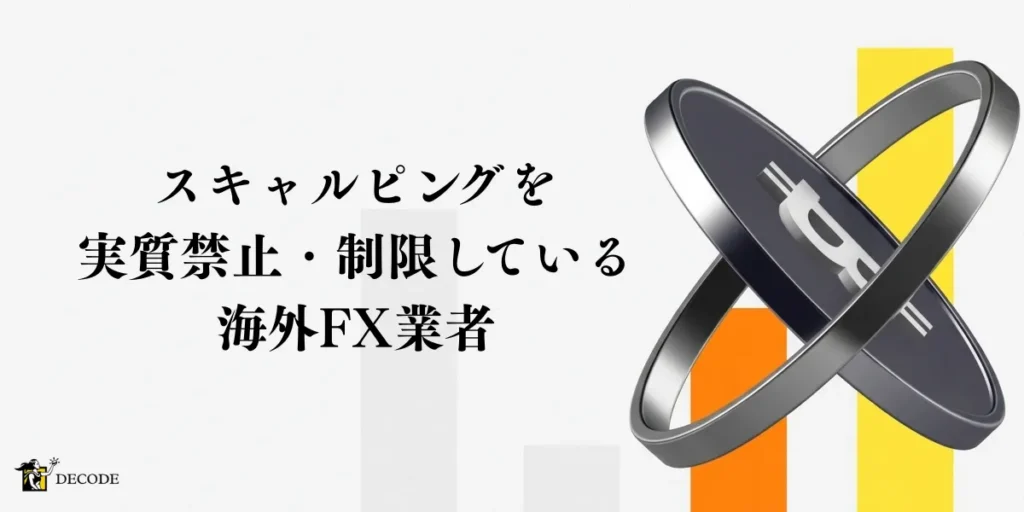 スキャルピングを実質禁止・制限している海外FX業者