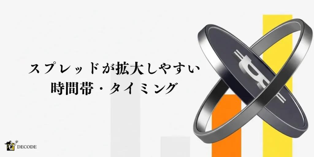 スプレッドが拡大しやすい時間帯・タイミングを把握しよう