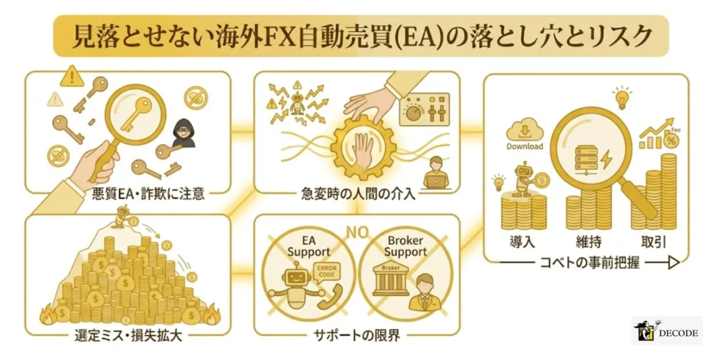 見落とせない海外FX自動売買(EA)の落とし穴とリスク