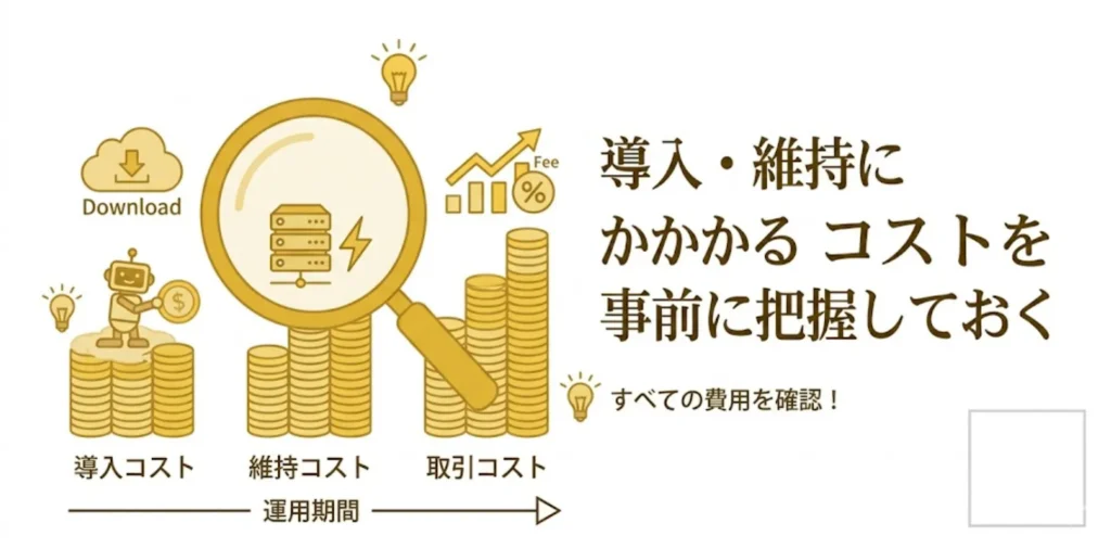導入・維持にかかるコストを事前に把握しておく