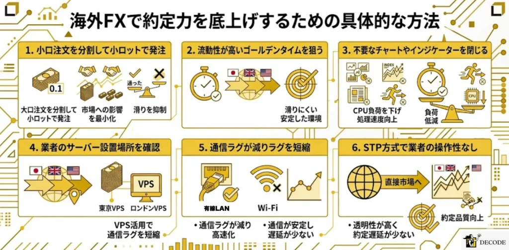 海外FXで約定力を底上げするための具体的な方法