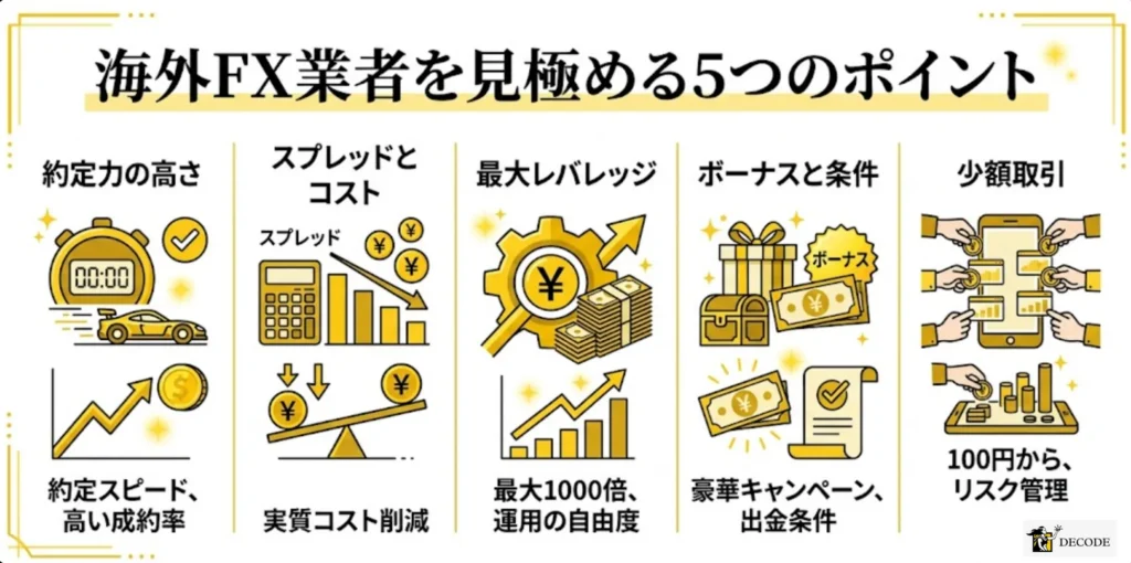 失敗しない！ゴールド取引向け海外FX業者の見極め方