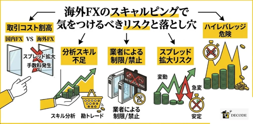 海外FXのスキャルピングで気をつけるべきリスクと落とし穴